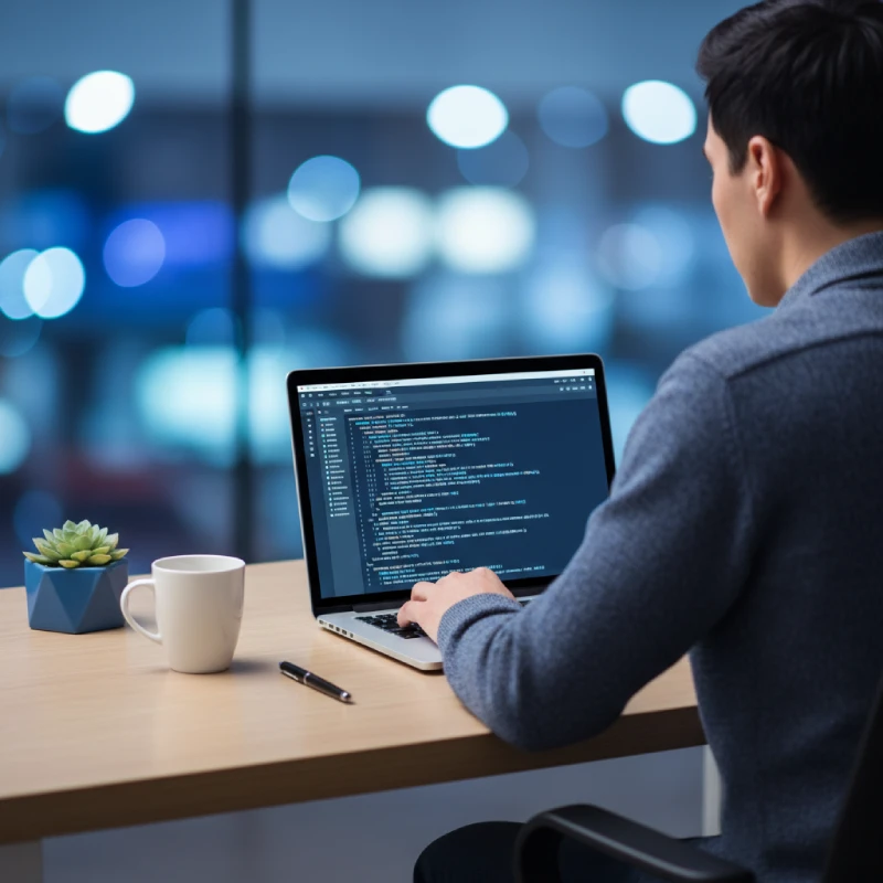 Custom web development workspace with code editor and wireframe planning